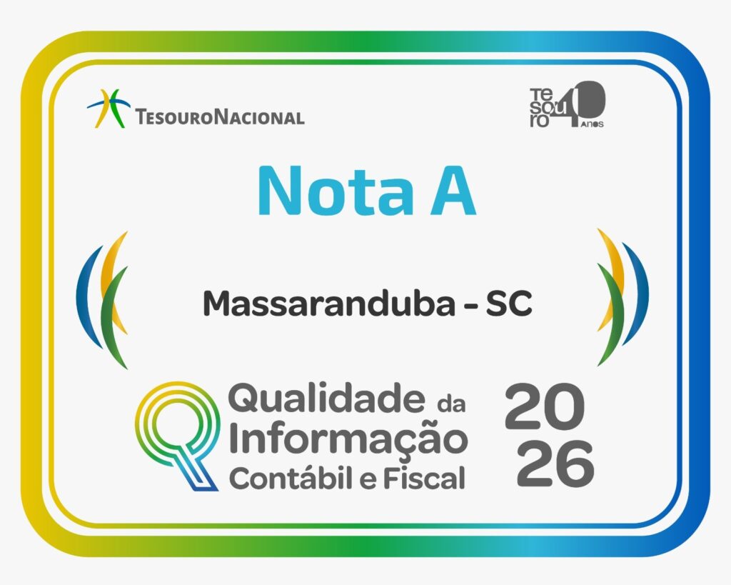 Massaranduba conquista nota "A" no Ranking Nacional da Qualidade da Informação Contábil e Fiscal
