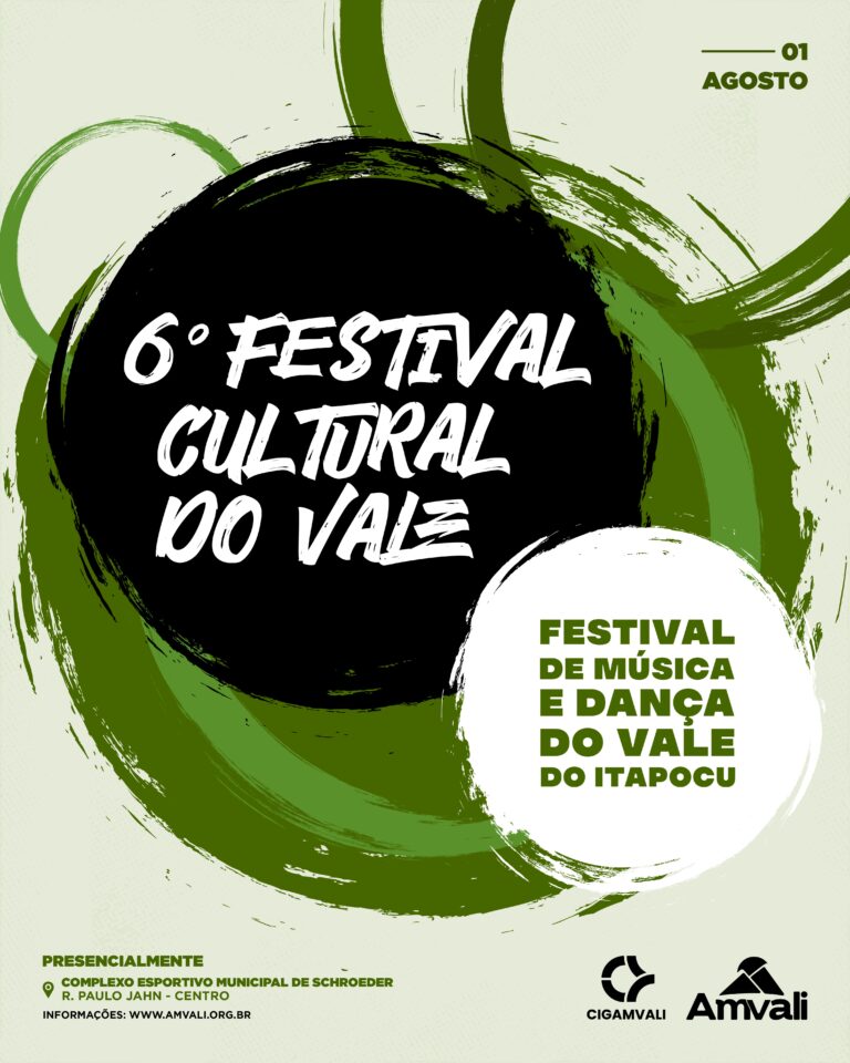 Inscrições para a Seleção Municipal do Festival Cultural do Vale abrem nesta terça-feira (16)