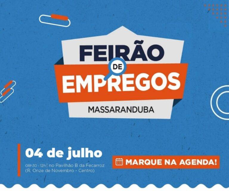 II Feirão de Empregos de Massaranduba está com inscrições abertas