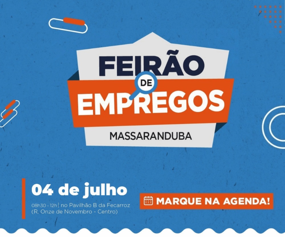 II Feirão de Empregos de Massaranduba está com inscrições abertas