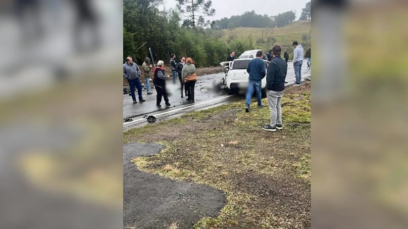 Bebê está entre as vítimas de acidente que deixou três mortos e dois feridos em Santa Catarina