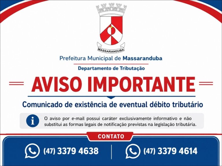 Comunicação Eletrônica de aviso de débitos acontece em Massaranduba